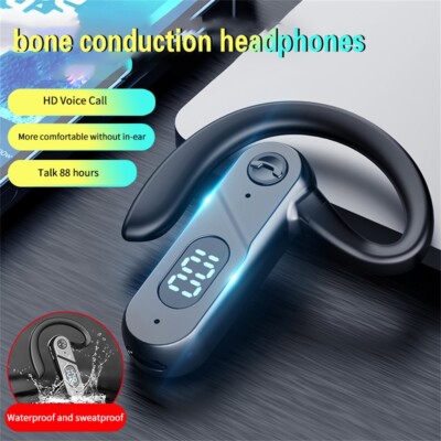 Trucker Bluetooth 5.2 Wireless Headset With Noise Cancelling Mic For Phones PC