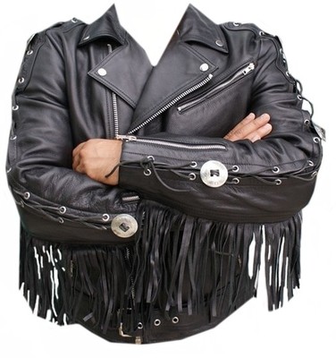 leather fringe biker jacket