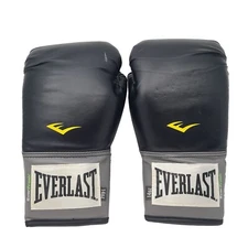 EVERLAST Everfresh 14 oz Training Pro Boxing MMA Gloves Black White Grey 