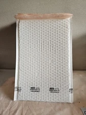 20 Uline 8 1/2 × 14 1/2 White Poly Bubble Mailers #3 S-7778