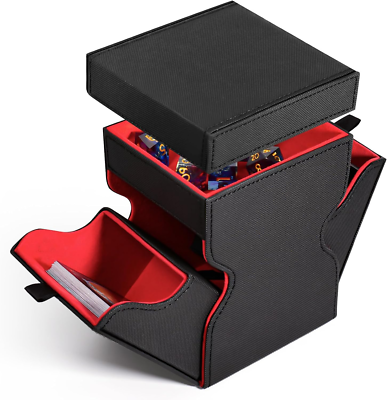 #ad #ad MTG Deck Box for Commander Display on Top with Dice Storage Trading Card Stora $20.32