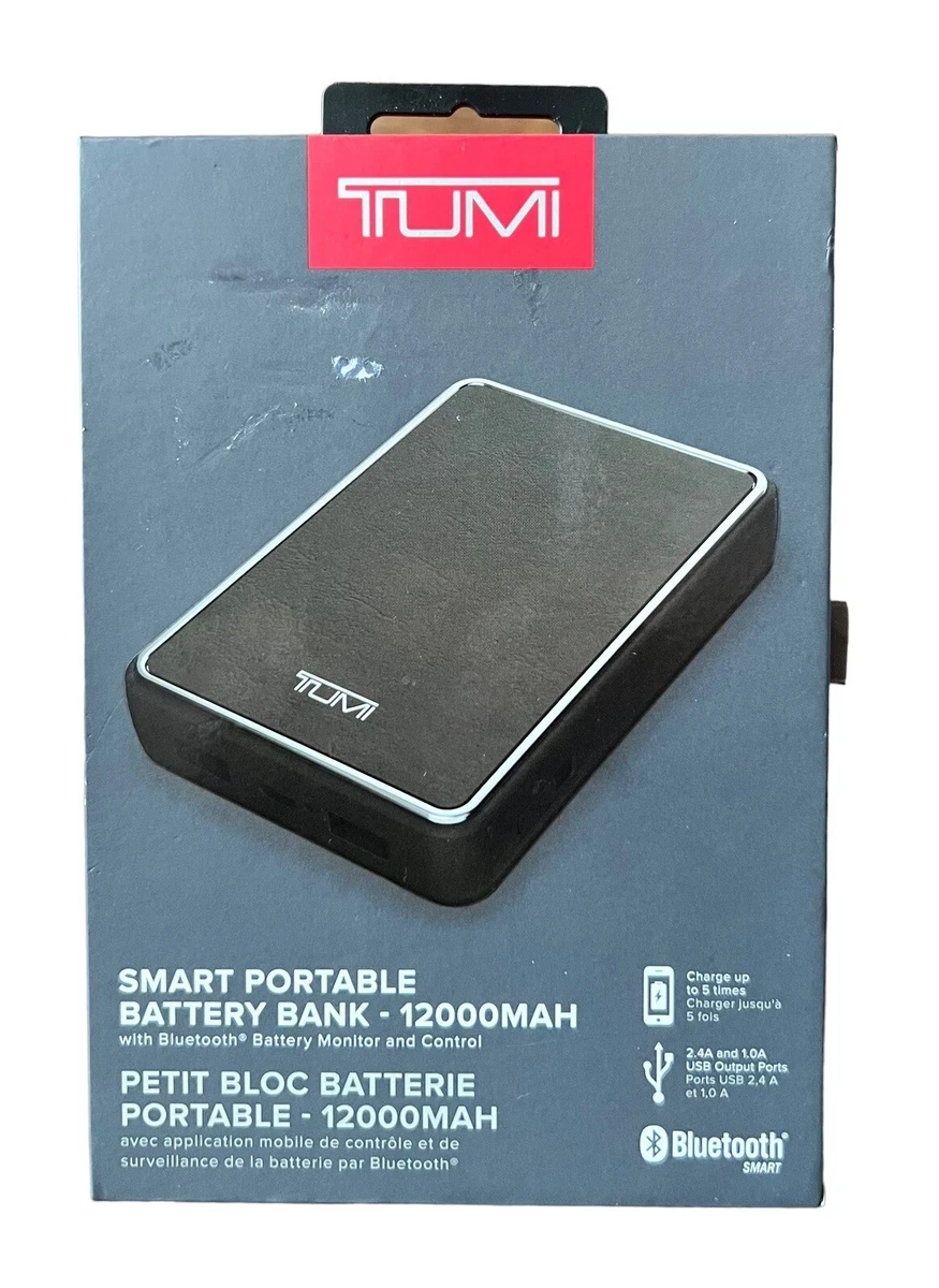 TUMI Smart Portable Battery Bank 12000 mAh READ