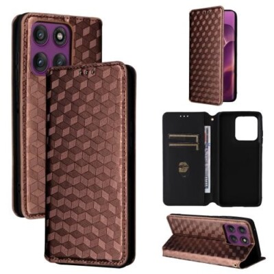 Topme Cover per Motorola Moto Edge 60 / Edge 60 Fusion (6.67 Inches) Custodia Case, Custodia per Telefono in Pelle Elegante Slot per Schede Testurizzato.Blu