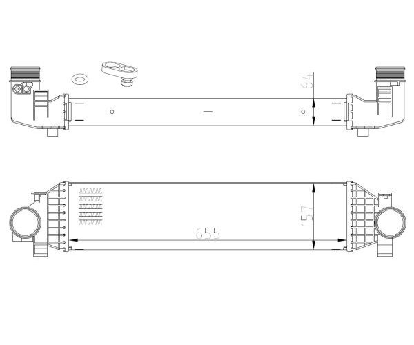 LadeluftküHler Nrf 309068 FüR Ford Kuga Ii C-Max Ii-image