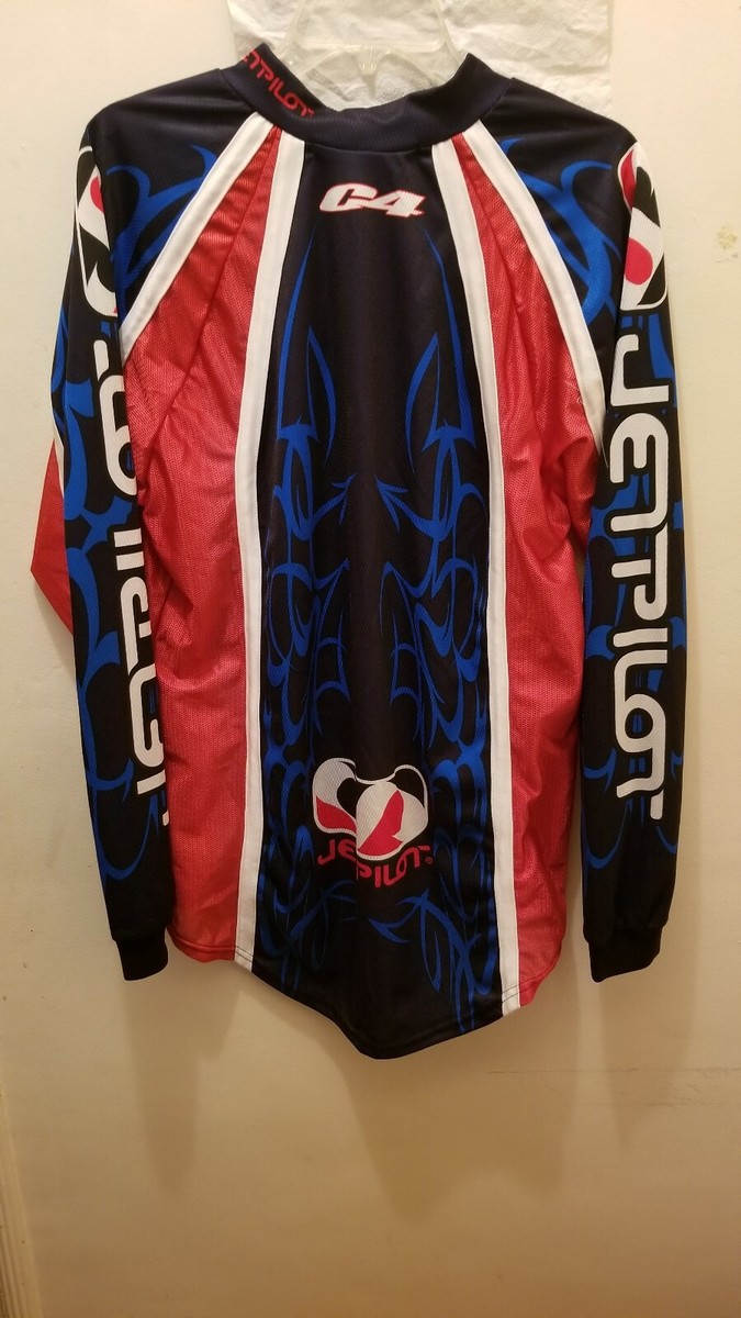 JetPilot Jersey Mens Small Blue Red Motocross Bike Mesh Australia