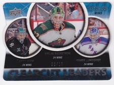 13-14 Upper Deck Lundqvist Backstrom Niemi /10 Clearcut Leaders 2013 Clear Cut