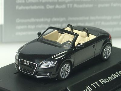 Wiking Audi TT Roadster, schwarz, dealer model, PC 532 - 1:87