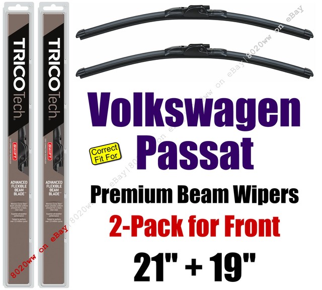 Wipers 2pk Premium Wiper Beam Blades fit 20032005 Volkswagen Passat