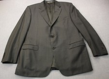 Canali Made in Italy Mens Dark Gray 100 Wool Suit Jacket 44 R   Pants 39 x 28