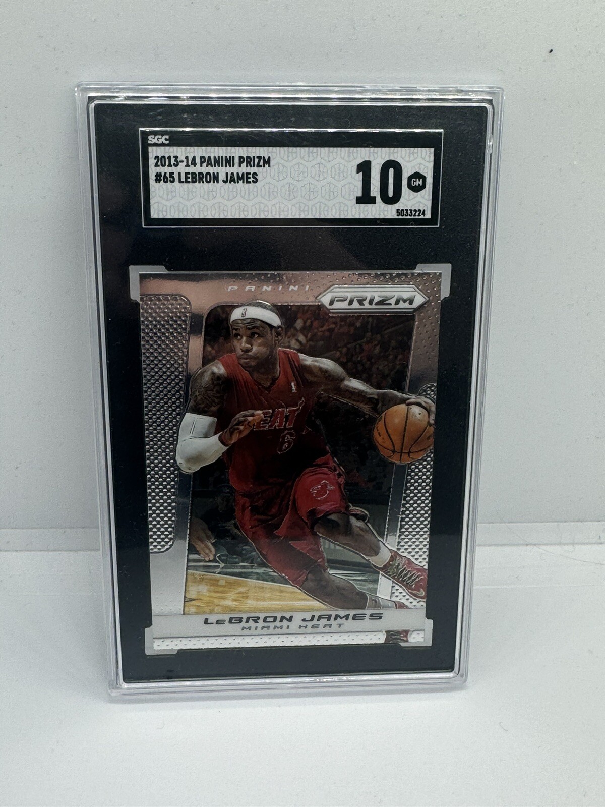 2013-14 Prizm LeBRON JAMES #65 2nd Year Prizm Gem Mint SGC 10