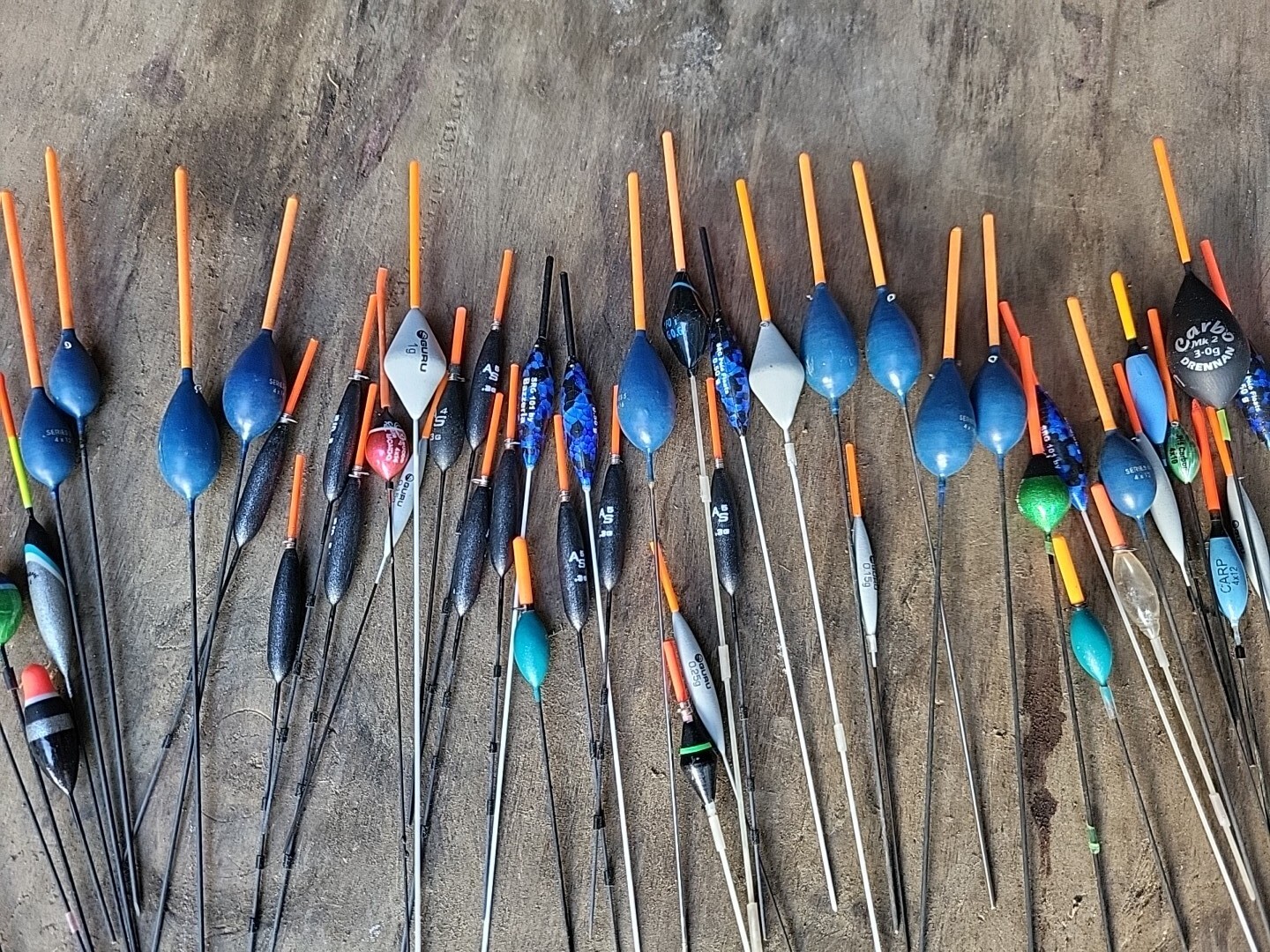 job lot of 50 assorted pole fishing floats drennan guru etc eBay