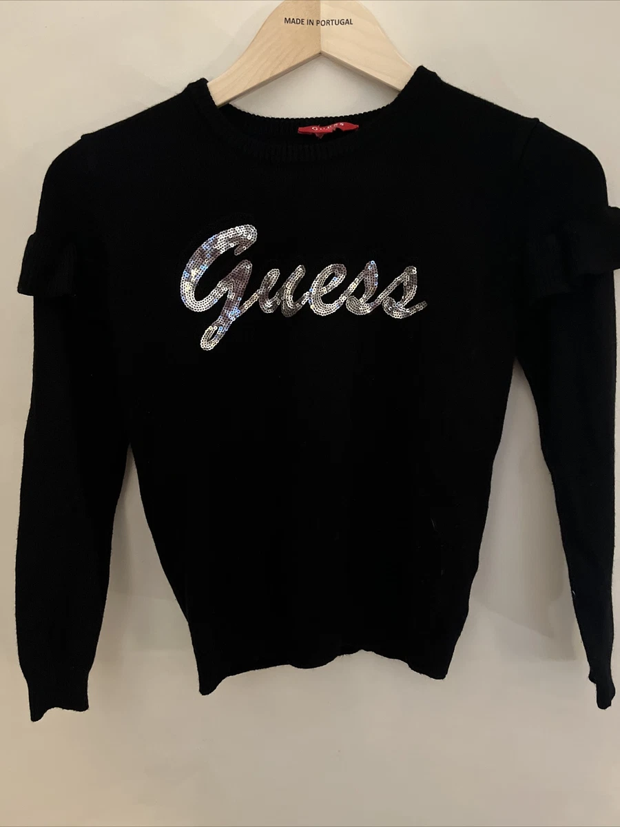 Guess black sweater clearance