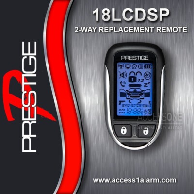 NEW Prestige 18LCDSP 2-Way LCD Remote Control TBQT30-SS2W APS596Z APS997Z