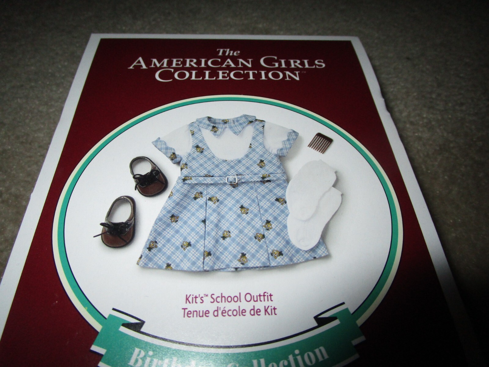 NEW AMERICAN GIRL KIT KITTREDGE BIRTHDAY COLLECTION OUTFIT DRESS SHOES