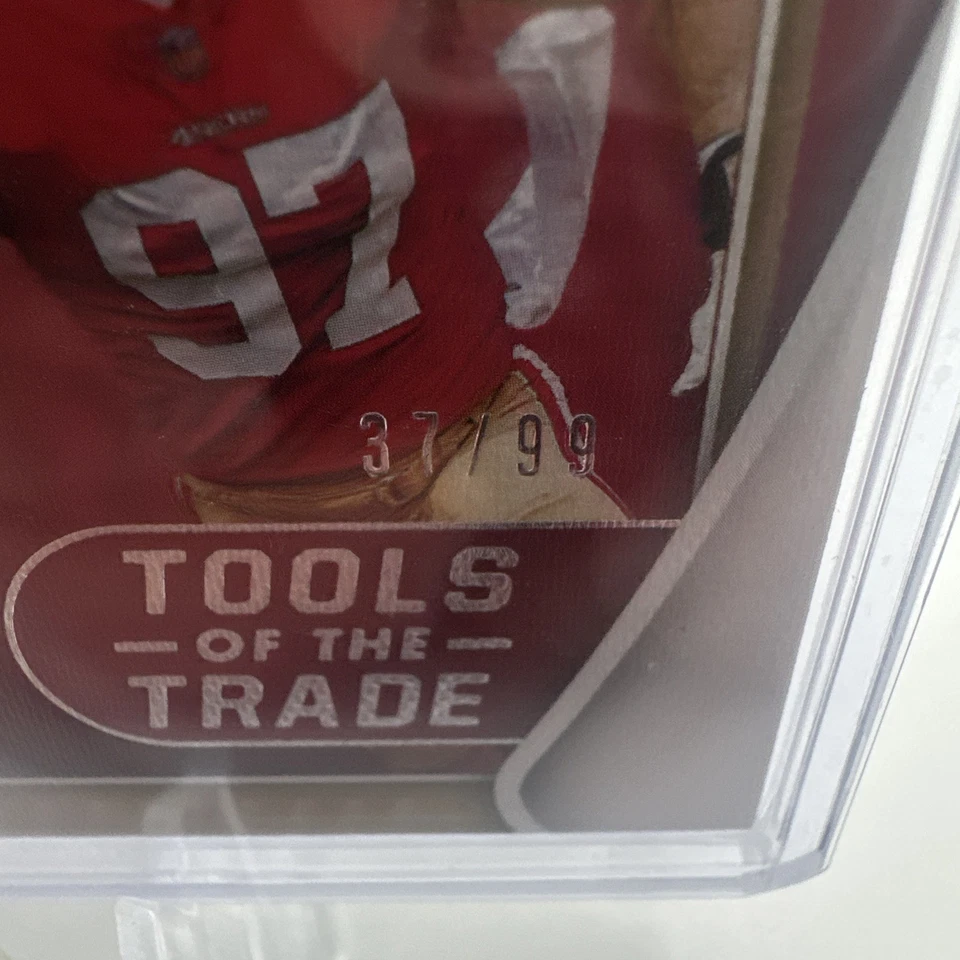 2020 Panini Absolute #TTD-6 Nick Bosa Tools of the Trade Double #/99 - Image 2 of 4