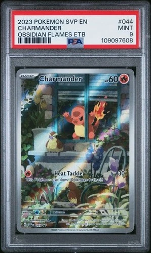 PSA 9 Charmander 044 SV: Scarlet & Violet Black Star Promo ETB Illustration Rare