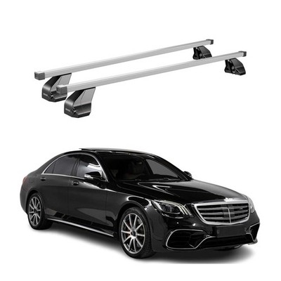 Fix Point Roof Racks for Mercedes S Class W222 Sedan 2014-2020 Steel Gray