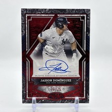 2025 Topps Tier One #BA-JD Jasson Dominguez Auto Red /25