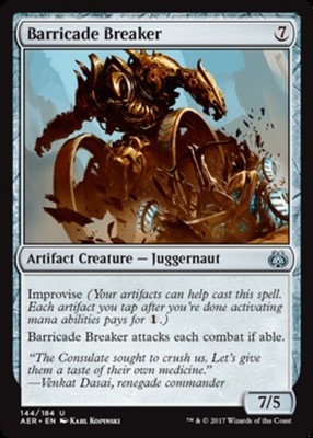 Barricade Breaker Aether Revolt Lightly Played, English