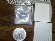 Wendell August Forge 1992  Candlelight  Metalware Christmas Ornament (New)