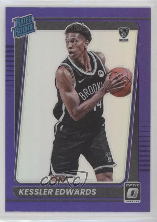2021-22 Panini Donruss Optic Rated Purple Prizm Kessler Edwards #154 Rookie RC