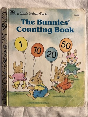 Vintage A Little Golden Book The Bunnies  Counting Book 203-58 1991 #3893