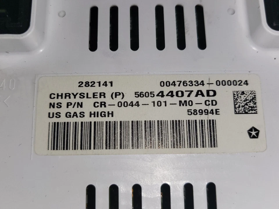  Grupo velocímetro Jeep JK Wrangler Rubicon impreso en RPM 100 MPH usado OEM Foto 4 de 4