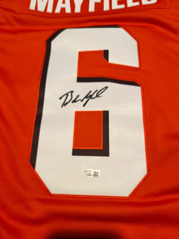 baker mayfield Nike on field Autographed jersey - Image 3 of 4