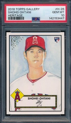 2018 Topps Gallery Heritage SHOHEI OHTANI #H-26 RC Rookie PSA 10 GEM MINT