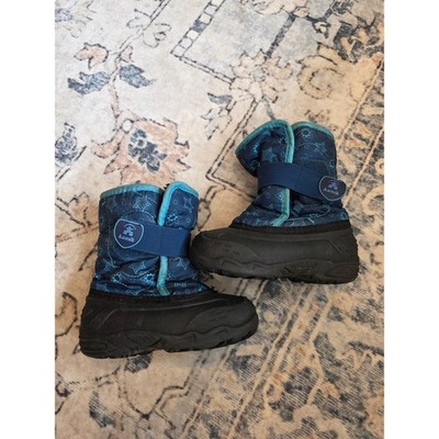 Kamik Toddler Size 10 Snowbug 5 Waterproof Winter Blue Star Snow Boots