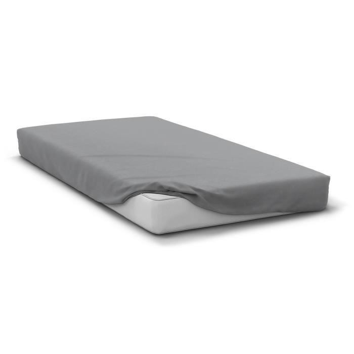 Drap housse 160 x 200 cm HOME LINGE PASSION pour des nuits sereines