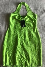 Fashion Nova  Body-con Sculpting  short Dress us Size  L  Lime Green SKU 887894