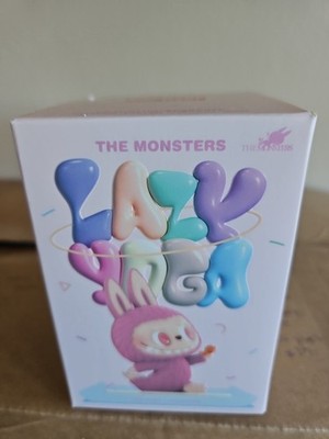 POP MART Labubu The Monsters Lazy Yoga Series Vinyl Figure Blind Box Authentic