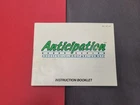 Anticipation Nintendo NES Instruction Manual Booklet Only Vintage