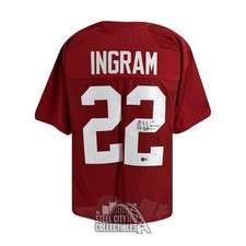 Camiseta de fútbol americano Mark Ingram 09 Heisman autografiada Alabama personalizada granate - BAS