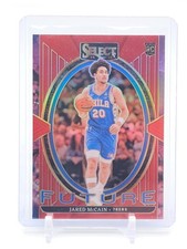 JARED MCCAIN 2024-25 SELECT FUTURE ROOKIE RED PRIZM /99 #5 76ERS Q5537