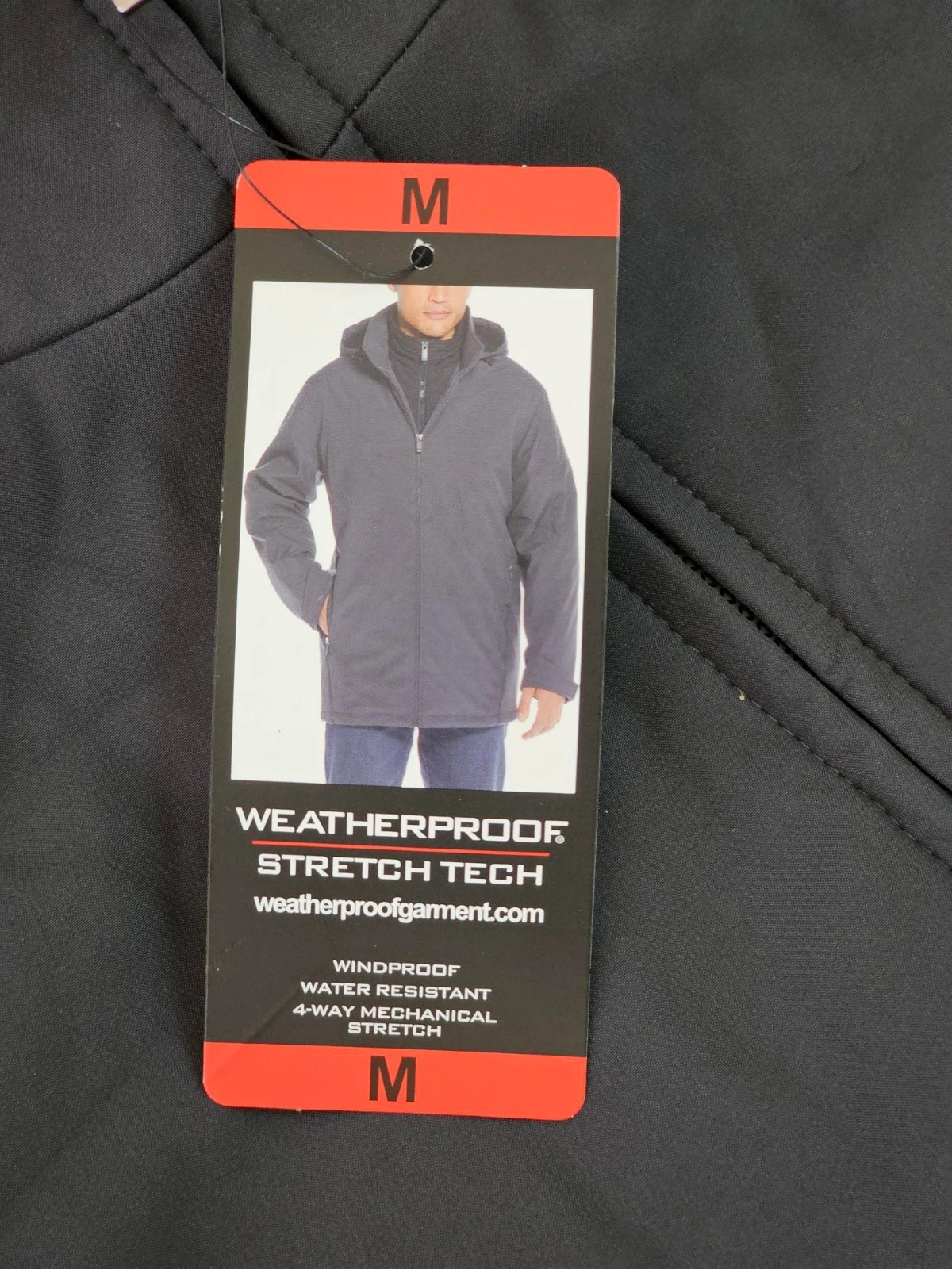 Weatherproof Men's Stretch Ultratech Windproof Winter Jacket Grey MD / MEDIUM image 2