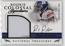 2016 Panini National Treasures Prime 20/25 Paul Perkins #34 Auto nd3