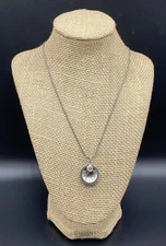 SILPADA-Sterling Silver 'Faith of a Mustard Seed' Disc Pendant Necklace N1943