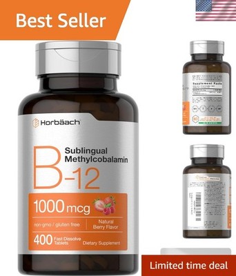 Fast Dissolve  Vitamin B12 1000 mcg | Methylcobalamin in Berry Flavor