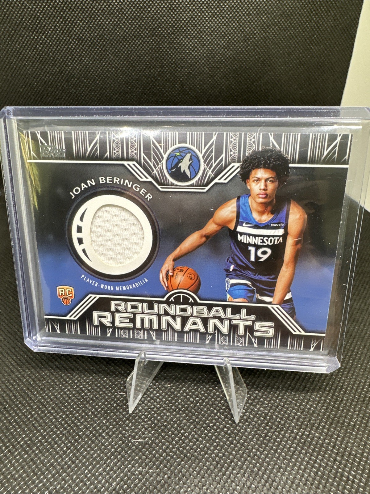 2025 Topps Basketball Roundball Remnants Rookie Joan Beringer #RRR-JB TWolves RC