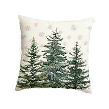 Christmas Trees Snowflake Throw Pillow Cover, 16 x 16 16" x 16" Pack of 1 