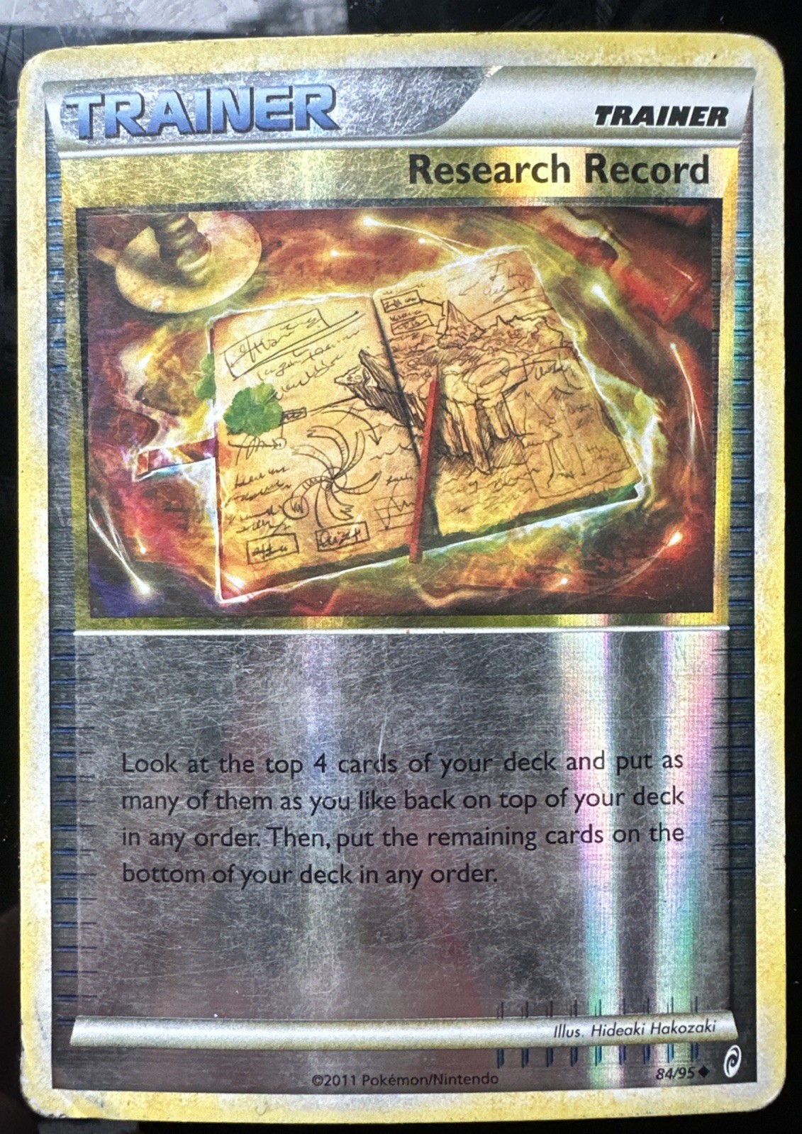 Pokémon Research Record Reverse Holo 84/95 CL Call of Legends LP