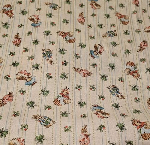 BEATRIX POTTER Peter Rabbit 1 2/3 Yards, 2006 Cranston Frederick Warne, Nursery - product listing photo