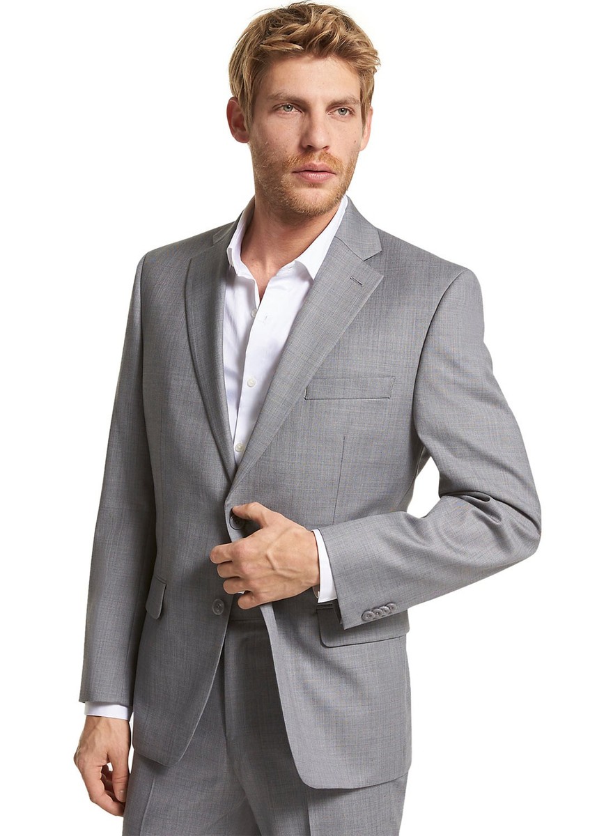 Michael Kors Mens Modern-Fit Wool Sharkskin Suit Jacket 50 Michael Kors Mens Modern-Fit Wool Sharkskin Suit Jacket 50