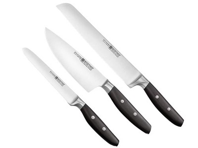 Wüsthof Epicure Slate Messer-Set 3-teilig Kochmesser Tomatenmesser Brotmesser DE