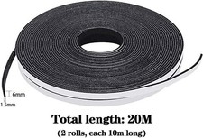 Adhesive Weather Stripping Foam Tape 6mm(W) x 1.5mm(T) Draught Excluder Tape for