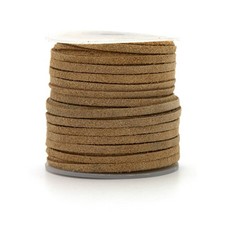 Cousin DIY Suede Leather Jewelry Cord for Beading Craft Supplies Light Brown 75