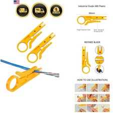 Mini Wire Stripper 3 Pack Network Wire Stripper Punch Down Cutter
