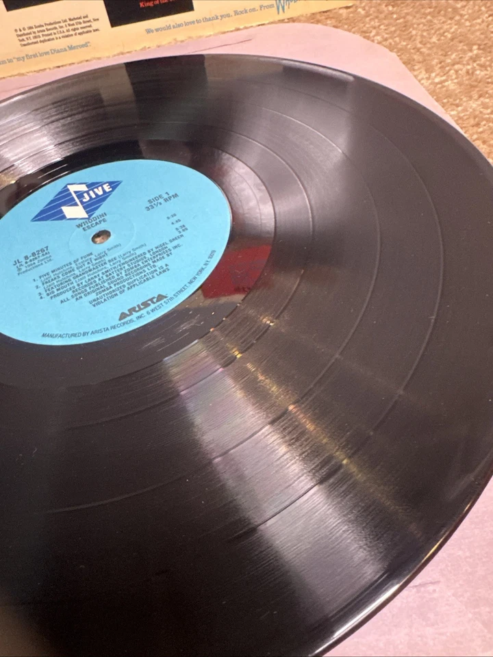 Whodini - Escape - 1984 Vinyl LP - Jive Arista -JL8-8267 First press VG+ Vinyl - Image 4 of 4